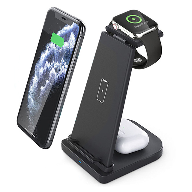 Bestseller 3-in-1 10W Wireless Charging Station Multifunction Phone Charger