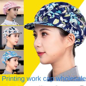 หมวกผ้าคอตตอนปักลาย3D หมวกทำงานผสมระบายอากาศได้ดีสำหรับพ่อครัวแรงงานป้องกันฝุ่นคุณสมบัติกันผมสำหรับทำอาหารที่บ้าน - Product Image 2