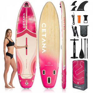 Tabla de Paddle Surf Inflable (ISUP) de 11'6"*35"*6" con Tecnología Drop Stitch, Personalizable con Logotipo, para Uso en Exteriores, Modelo CT11 Wide Extr - Product Image 1