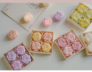 Regalo de San Valentín, Recuerdo de Cumpleaños, Pequeño Obsequio, Vela Aromática Creativa Hecha a Mano con Forma de Rosa - Product Image 3