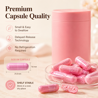 Capsules Probiotiques Véganes Personnalisables OEM, Formule 60 Capsules pour un Soutien Nutritionnel Quotidien et un Bien-être Intestinal – Offre Spéciale
