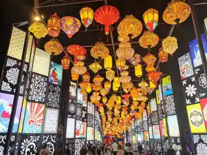Zigong-linterna Tradicional China para pasillo, luces LED impermeables personalizadas grandes para Festival