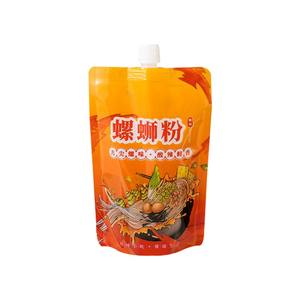 Sachet souple personnalisé pour aliments délicieux, pochette à bec verseur sécurisée pour sauces et bières, emballage durable en aluminium, sachet stand-up en plastique - Product Image 1