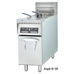 Free Standing 2 tanks 2 baskets Commercial Electric Deep Fryer With Timer And Cabinet