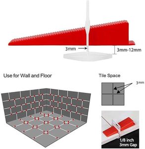 Clips de <span class=keywords><strong>carrelage</strong></span> réutilisables en PVC de haute qualité, cales, système de nivellement de <span class=keywords><strong>carrelage</strong></span> de conception industrielle pour l'ajustement des carreaux de céramique, OEM - Product Image 3