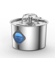Fontaine à eau automatique pour animaux de compagnie, intelligente, écologique, moderne, en plastique et acier inoxydable, batterie rechargeable, capteur de mouvement, grande capacité