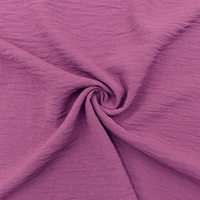Usine tissé cey tissu crêpe robe tissu 100% polyester doux résistant au rétrécissement zoom tissu pour les femmes