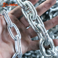 Cadena de Elevación de Carga Pesada de Acero Inoxidable Endurecido, Forjada, Grado de Resistencia 80, Acero Aleado Soldado, Cadena de Arrastre con Acabado de Zinc