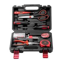 Kit d'entretien 13 pièces : Clé à molette réglable 8 pouces, Pince 6 pouces, Scie à métaux, Marteau, Mètre ruban 3M – Ensemble d'outils ménagers complet et de base
