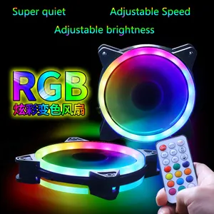 Оптовая Продажа rgb вентилятор охладитель Вентилятор компьютера rgb светодиодный вентилятор охлаждения ПК rgb вентиляторы для охлаждения для ПК