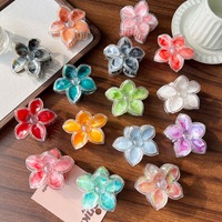 Vente en gros de nouvelles pinces à cheveux rétro Plumeria, pinces à cheveux mignonnes de style coréen, pinces à cheveux fleuries pour femmes, pinces à cheveux Frangipani