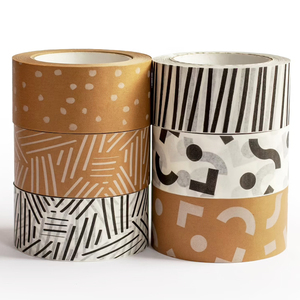 2023 New sinh thái thân thiện biểu tượng tùy chỉnh in phân hủy sinh học nước kích hoạt tự dính kraft giấy tráng keo băng đóng gói Băng - Product Image 4