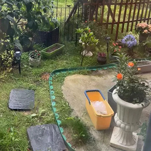 Jnz 100 ft cỏ nhân tạo viền không đào hình chữ nhật cảnh quan viền vật liệu nhựa mật độ cao cho khách sạn - Product Image 5