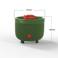 Diffuseur d'arômes électrique en céramique et purificateur d'air, appareil de fusion de cire résistant à la chaleur, décoration écologique pour la maison