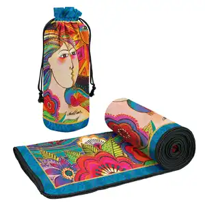 Tapis de plage en microfibre pour femme, serviette de plage disponible, sans sable, séchage rapide, avec logo imprimé personnalisé