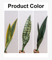 Feuilles de plantes vertes style Ins, feuilles réalistes au toucher, bouquets de feuilles d'orchidée en PVC pour la décoration de la maison et de mariage