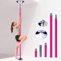 Barre de danse pour strip-teaseuse, 45 mm, rotative et statique, avec une longueur de 88 à 108,1 pouces