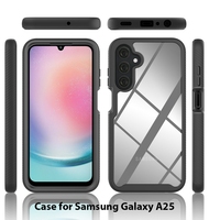 Étui de protection robuste en TPU et PC de qualité supérieure avec cadre en caoutchouc pour Samsung Galaxy A25 5G