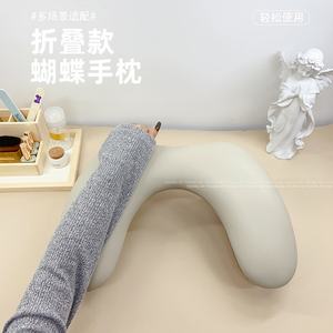 Oreiller de canapé en cuir simple et confortable, pliable en forme de papillon, pour manucure russe en forme de U - Product Image 3