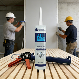 Colle liquide <span class=keywords><strong>SBS</strong></span> OEM CHENGJING 300ml, mastic hybride cristallin, résine polyuréthane transparente à faible module modifiée au silane pour le travail du bois dur - Product Image 1
