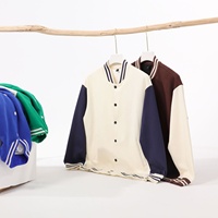 Blouson Bomber Streetwear Automne 380g en Coton Uni Style Baseball d'Inspiration Japonaise Coupe Oversize Ample Épaules Tombantes