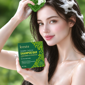 Barra de Champú Icesea Usman Grass Strengthen 120g, Barra Sólida Verde para Cabello Fino y Cuero Cabelludo Débil - Product Image 2
