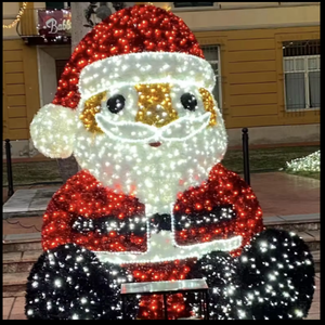 ไฟประดับตกแต่งคริสต์มาสกลางแจ้งรูปซานตาคลอสขนาดใหญ่แบบ LED - Product Image 3