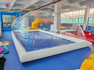 Cubierta de cúpula de piscina inflable de PVC transparente para piscina y accesorios personalizados - Product Image 6