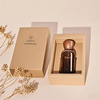 Botol Parfum Kaca Amber Mewah 30ml 50ml 100ml dengan Logo Custom, Tutup Kayu, Sablon, Pompa Semprot, dan Kotak untuk Serum Perawatan Kulit