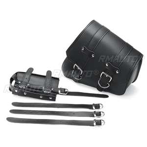 Alforjas Laterales Universales de Cuero PU para Motocicleta, Bolsas de Herramientas, para Honda/Suzuki/Kawasaki/Yamaha - Product Image 2