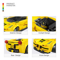 Wange 2871 Supercar Sports Car S71 Creative MOC City Car Decoration Building Block Plastic Toy Set for Kids Unisex Wholesale