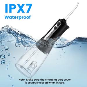Hydropulseur dentaire portable, irrigateur buccal rechargeable par USB avec 4 jets d'eau, 4 modes, nettoyeur de dents électrique - Product Image 5