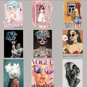 الأزياء فتاة بلاستيسول نقل الحرارة تصاميم لاصق الشعار واضح فيلم شاشة طباعة نقل نقل للملابس الجاهزة - Product Image 4