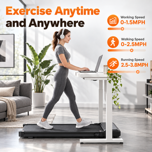 3 in 1 Compact Under Desk <b>Walking</b> <b>Pad</b> Treadmill Portable Armless Quiet <b>Walking</b> Machine for Home Office 200 Lbs Capacity - Product Image 4