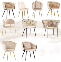 Chaise de salle à manger confortable en cuir nordique, motif unique, accoudoirs durables pour la maison, l'espace commercial et les espaces de vie EN12520