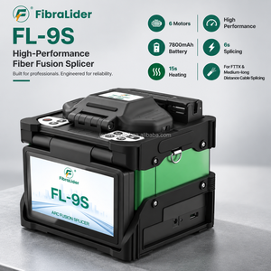 Soudeuse par fusion de fibres optiques à 6 moteurs, haute performance, batterie 7800 mAh, épissage en 6s, chauffage en 15s pour épissage de câbles optiques FTTX - Product Image 1