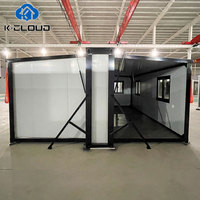 Construction rapide 20Ft 40Ft Mini maison portable préfabriquée 2 3 4 5 chambres Conteneur pliant Maison extensible Villa de luxe préfabriquée