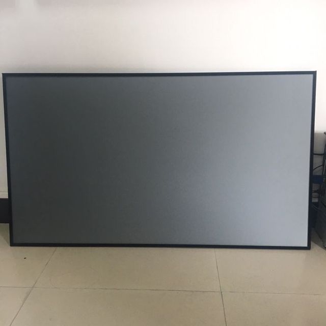 Telon 100inch 16:9 Short Ultra Throw 4K ALR PET Crystal Laser Projection Screen Fixed Frame Home Cinema
