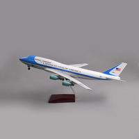 Modèle d'avion en résine Air Force One B747 47 cm, cadeau d'affaires