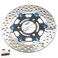 Nouveau Disque de Frein Universel Flottant en Acier 220 mm pour Moto, Rotor RPM 3 Trous Avant/Arrière pour Trottinettes Yamaha Niu Niu