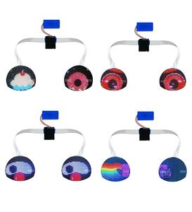 Oeil clignotant œil led affichage 32*24 points couleur led écran lumineux APP contrô<span class=keywords><strong>le</strong></span> animé voiture tournant lumières LED - Product Image 1