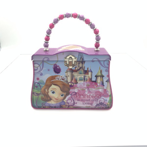 Phong cách đầy màu sắc có thể tái chế kim loại ăn trưa hộp thiếc với hạt xử lý cho bánh quy và quà tặng bao bì - Product Image 6