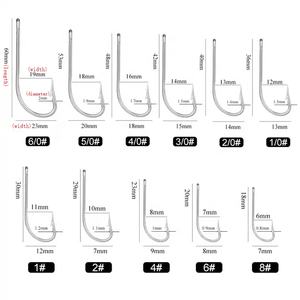 2330 all'ingrosso della fabbrica della cina 1 # Mustad ad alto tenore di carbonio in acciaio inox ganci con barbiere <span class=keywords><strong>da</strong></span> <span class=keywords><strong>pesca</strong></span> <span class=keywords><strong>set</strong></span> scatola - Product Image 6