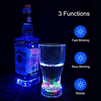 Verres à boire lumineux LED transparents de 12 oz en gros, logo personnalisé, gobelets luminescents pour mariages, événements scolaires, nouveau design