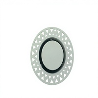 Diffuseur rond ABS détachable moderne et réglable pour système CVC, installation facile, apaisant, sans cadre, encastré, pour ventilation d'air frais