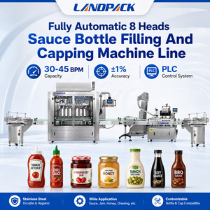 Automatic Thick Paste Mayonnaise Honey Jam Hummus Syrup <b>Tomato</b> Sauce Beverage Gel Glass Bottle Jar Line Machine High - Product Image 3