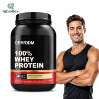 Qbioflex Promotion Spéciale : Poudre de Protéine de Lactosérum de Haute Qualité pour la Prise de Masse, Saveur Vanille, pour la Récupération Musculaire