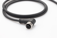 Connecteur d'aviation M12 personnalisé en usine, 2 à 12 broches, câbles blindés PUR/PVC de 1M à 10M, connecteur étanche droit ou coudé