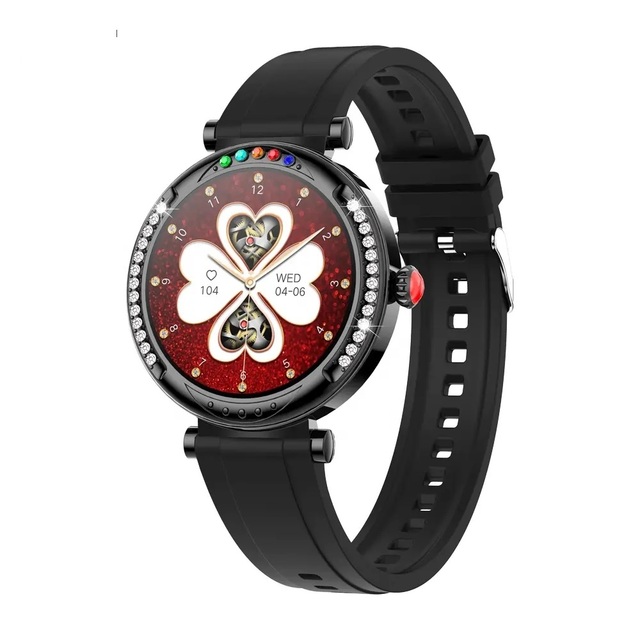 Ladies 2024 Luxury Smart Watch 1.27inch BT Call Female Fitness Tracker IP67 Waterproof GPS Blood Pressure Monitor Android