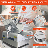 Stock américain Machine à découper la viande Trancheuse à viande Trancheuses à viande commerciales Trancheuse à viande électrique automatique pour la vente au détail